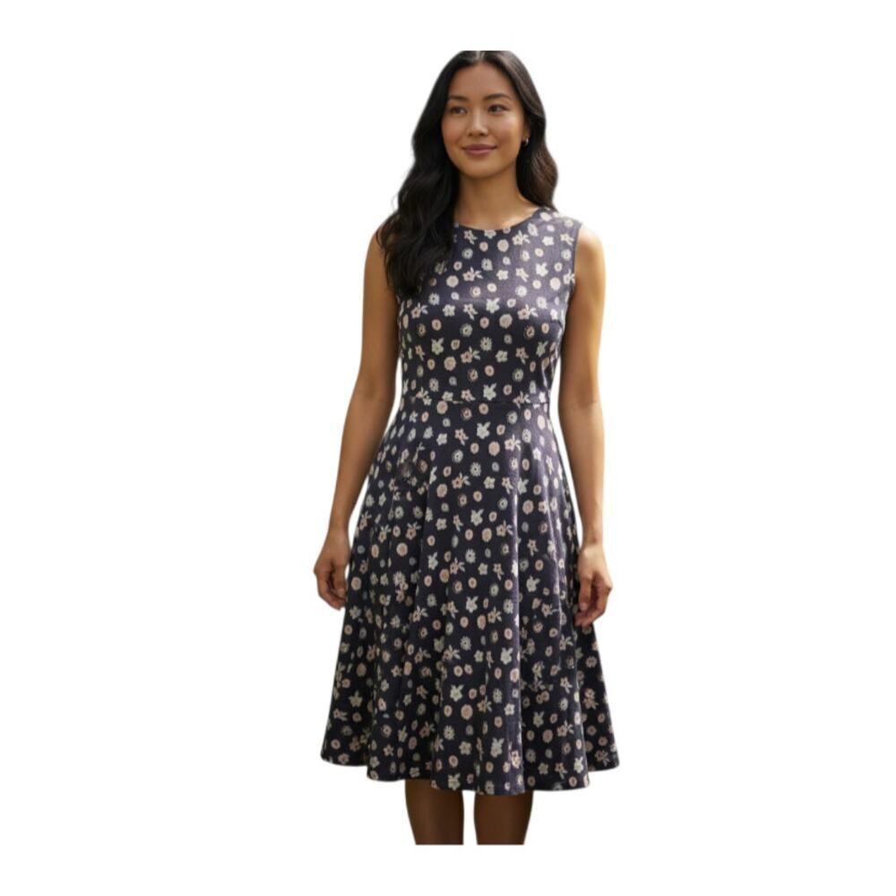 ANN TAYLOR LOFT PURPLE FLORAL DRESS SZ.S GUC.